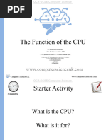 1.1.1a Architecture of The CPU - OCR GCSE