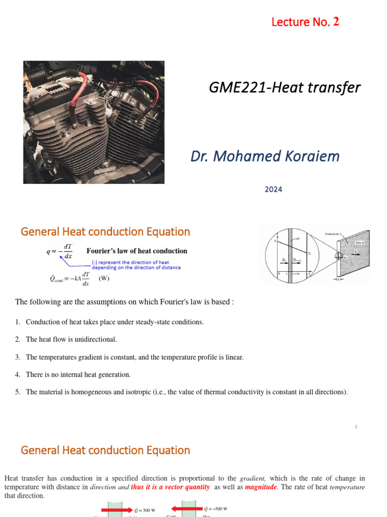 2 - Heat Transfer Conduction Lecture 2 | PDF