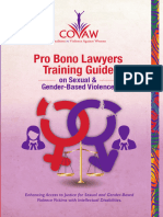 Pro Bono Lawyers Training Guide On Sexual and Gender Based Violence