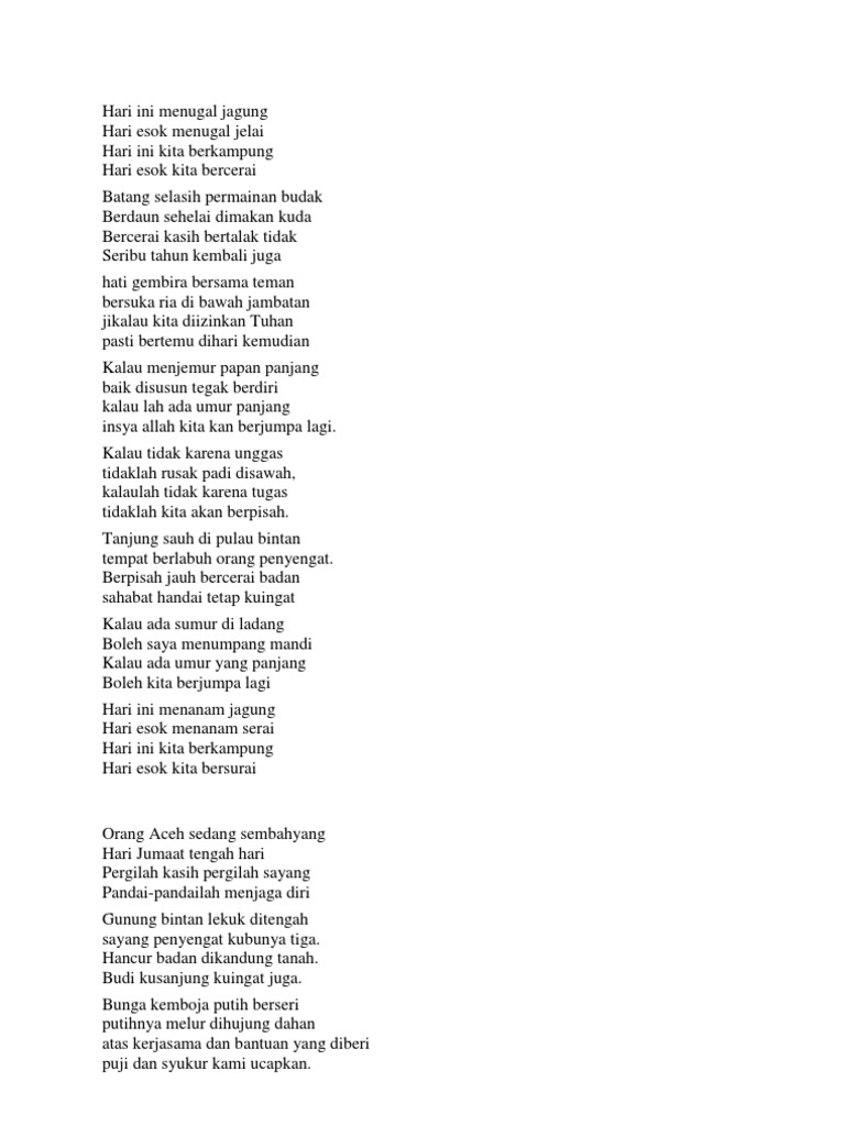 Koleksi Pantun Perpisahan | PDF