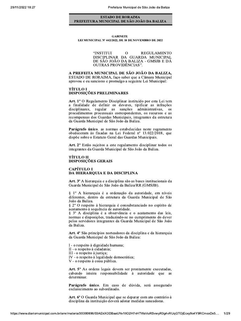 Lei 442 | PDF