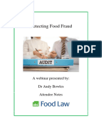 Detecting Food Fraud. 