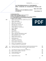 Gtu Diploma in Aeronautical 3331101 Winter 2018