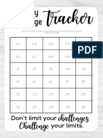 30-Day Challenge Tracker