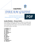 Lucky Numbers Dream Guide