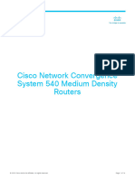 Cisco Network Convergence System 540 Medium Density Routers