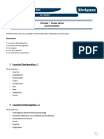 Fiche Francais La Ponctuation - Le Cours Ok