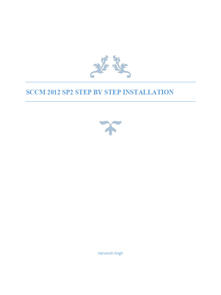 SCCM 2012 SP2 Installation Guide | PDF | Internet Information Services ...
