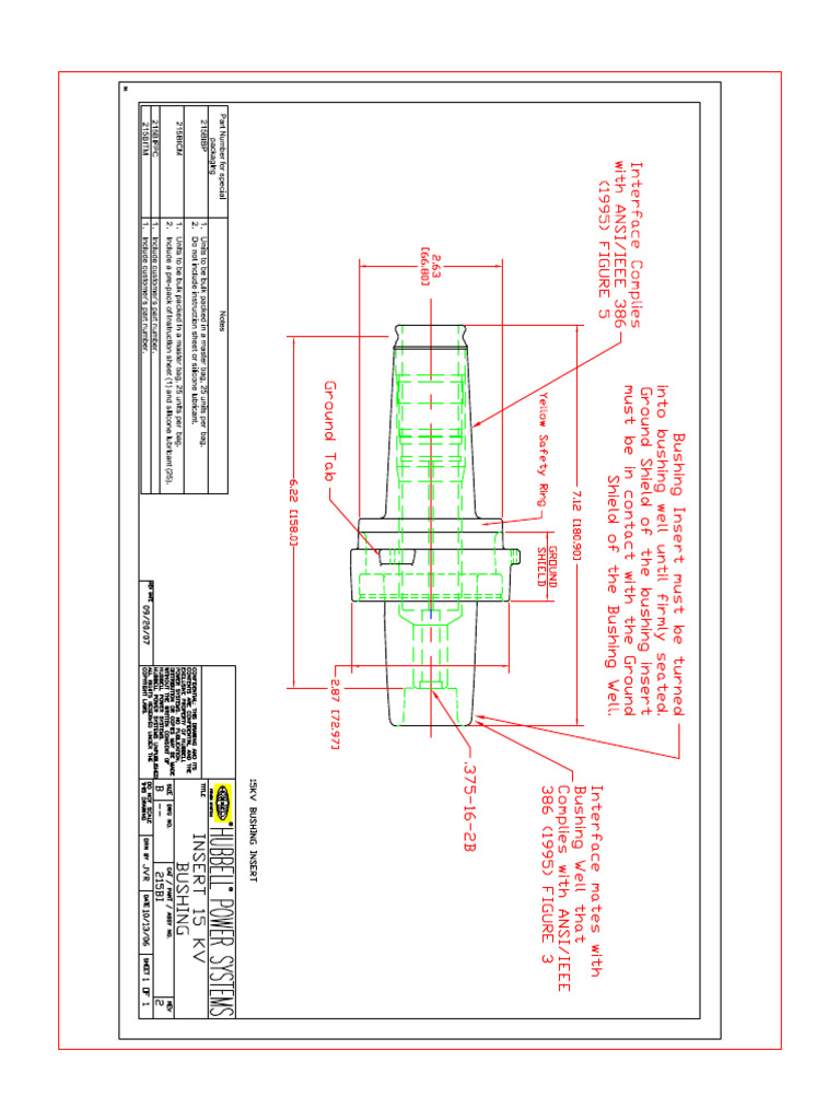 HU215BI - 15kv Loadbreak Insert | PDF