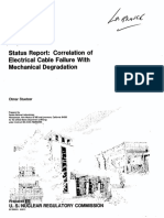 NUREG CR-3263 Correlation of Electrical Cable Failure With Mechanical Degradation (NUREG CR-3263, SAND83-2622)
