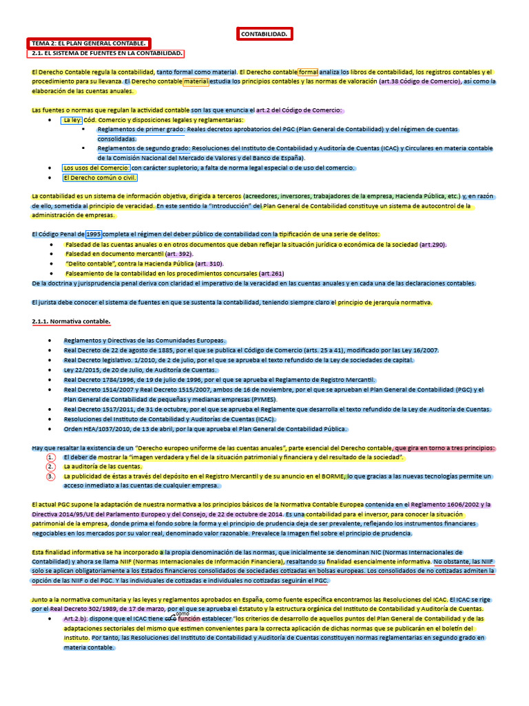 Apuntes Contabilidad Pdf Contabilidad Estado Financiero