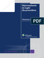 Wprowadzenie Do Logiki Dla Prawników PDF