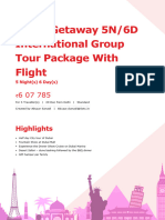 Dubai Getaway 5N6D International Group Tour Package With Flight