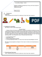 Lesson Plan in Filipino 1 - Pangngalan