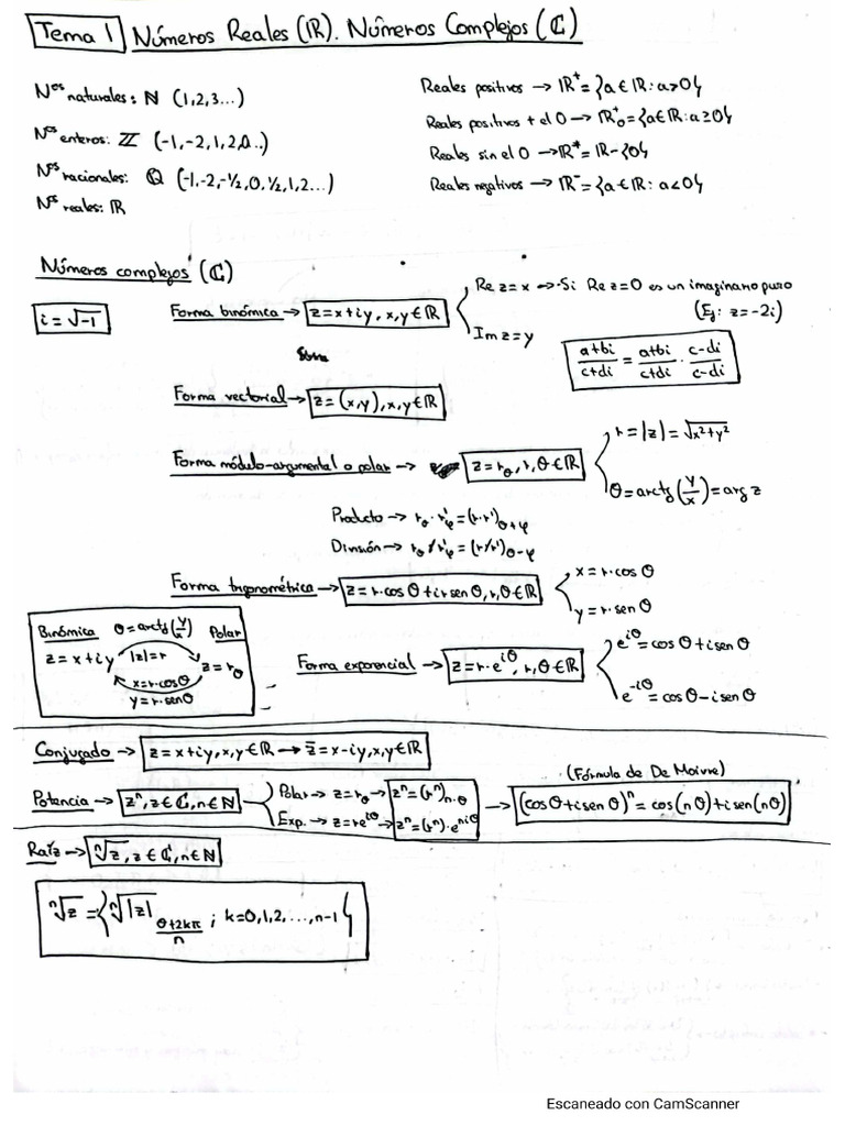 Formulario Mates | PDF