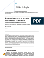 La Meritocrazia A Scuola, Attraverso La Scuola