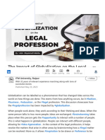 The Impact of Globalization On The Legal Profession by - Adv. Shyamali Naidu