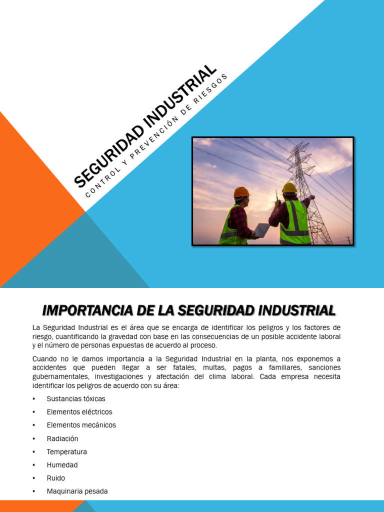 Seguridad Industrial - Prevención y Control de Riesgos | PDF | Quemar ...