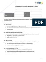 Evaluación de Aprendizaje Sobre Prevención de La Silicosis - HSEC ICSK