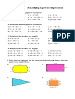 Algebraic Expressions and Equations Worksheet Pack