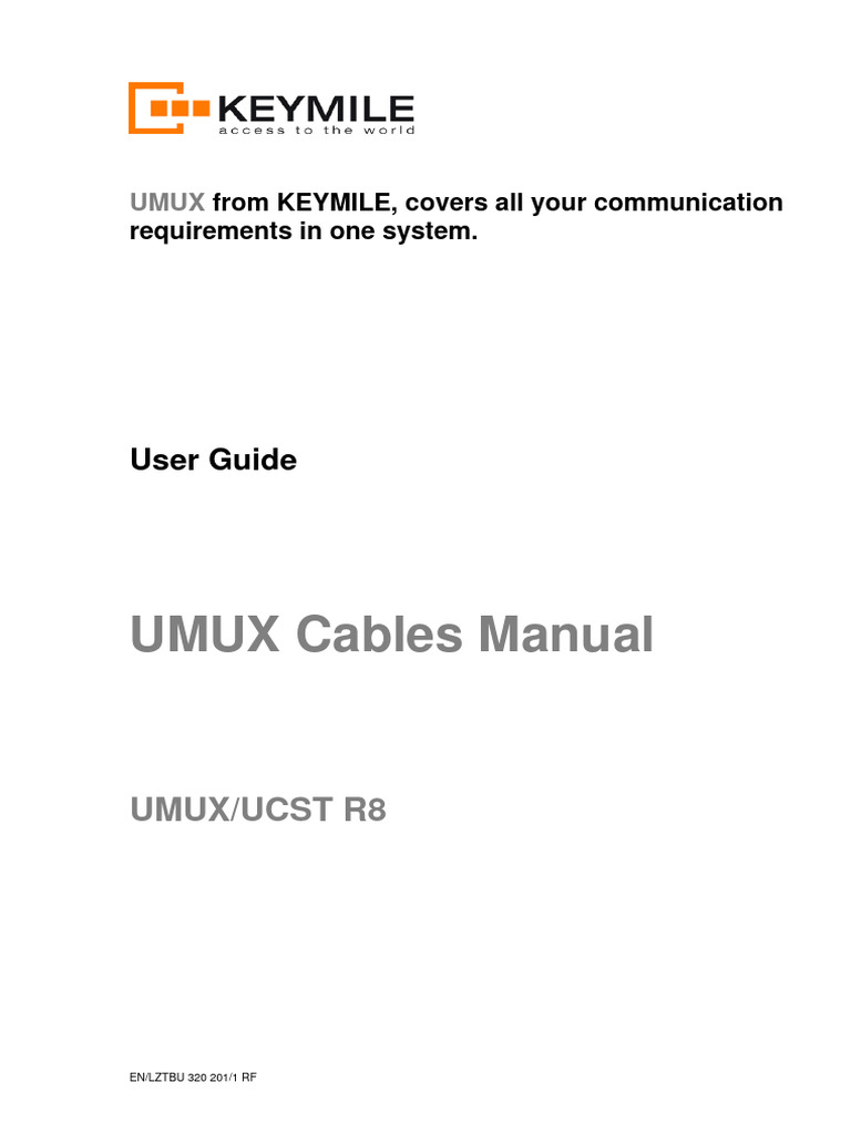 Um Umux Cables | PDF | Electrical Connector | Ethernet