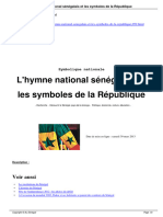 L Hymne National Sngalais Et Les Symboles de La Rpublique - A59