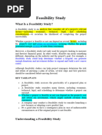 Feasibility Study (Tools For Feasibilty, Four Types)