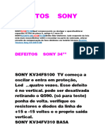 Defeitos Sony