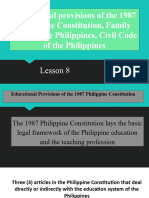 Lesson 8 Educl Provision of 1987 ConsTitution