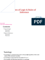 Lecture Notes 03, Laws of Logic and Rules of Inference