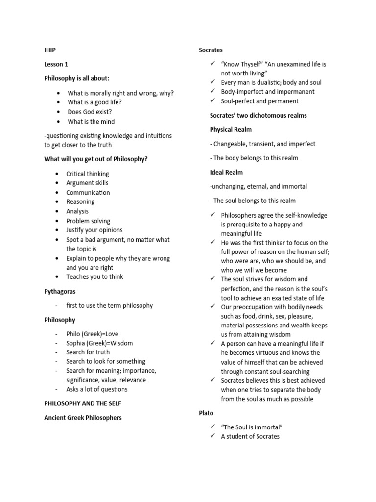 Ihip pdf soul philosophy of self