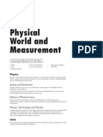 Physical World and Measurement: Day One