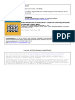 Portal and Splanchnic Haemodynamics in Patients With Advanced Post-Hepatic Cirrhosis and in Healthy Adults