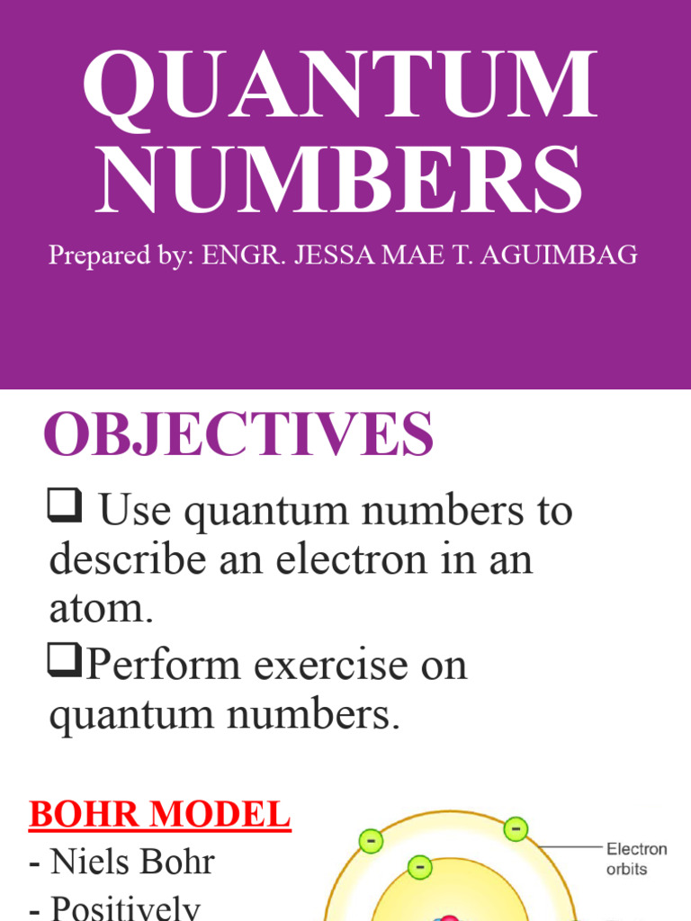 Quantum Numbers | PDF