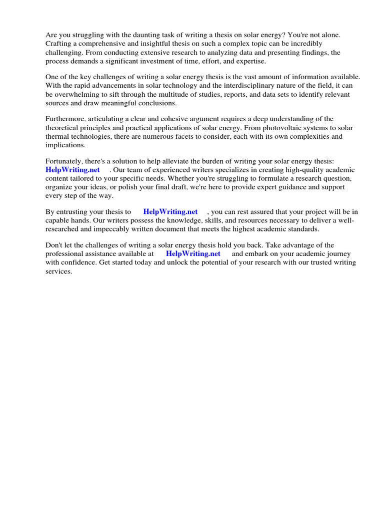 Solar Energy Thesis Topics Pdf Solar Power Solar Energy