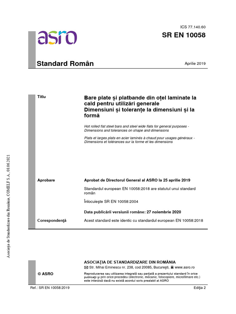 SR EN 10058{2019.pdf | PDF