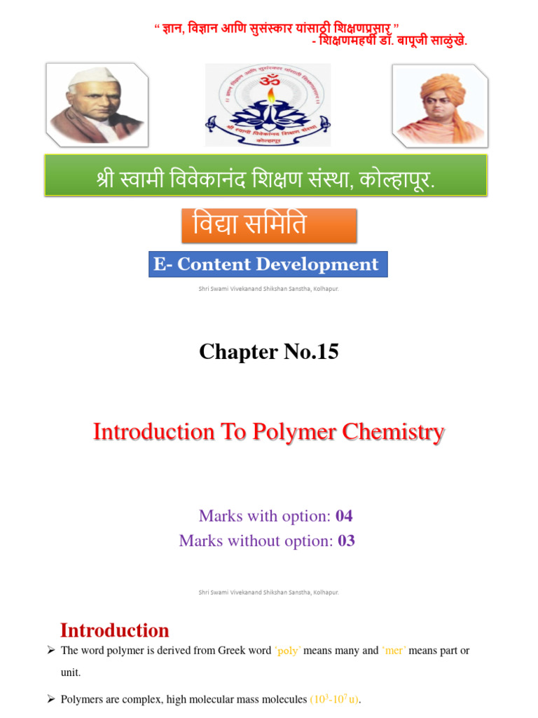 Introduction To Polymer Chemistry Pdf