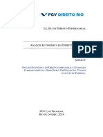 V - AED - Análise Econômica Do Direito e Economia Comportamental