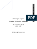 BA Arch Complete - 2006 (1) Course Handbook