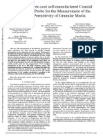 Evaluating A Low-Cost Self-Manufactured Coaxial Open-Ended Probe For The Measurement of The Complex Permittivity of Granular Media