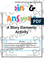 Spin and Answer Story Elements Activity Preview