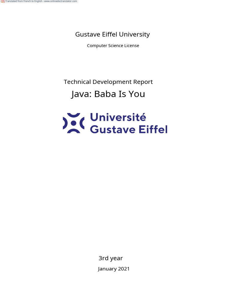 Java: Baba Is You: Gustave Eiffel University | PDF | Method (Computer ... image.