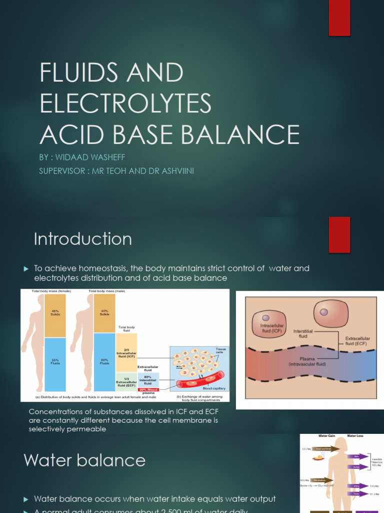 Fluid and Electrolyte Management Guide | PDF | Medical Specialties ...