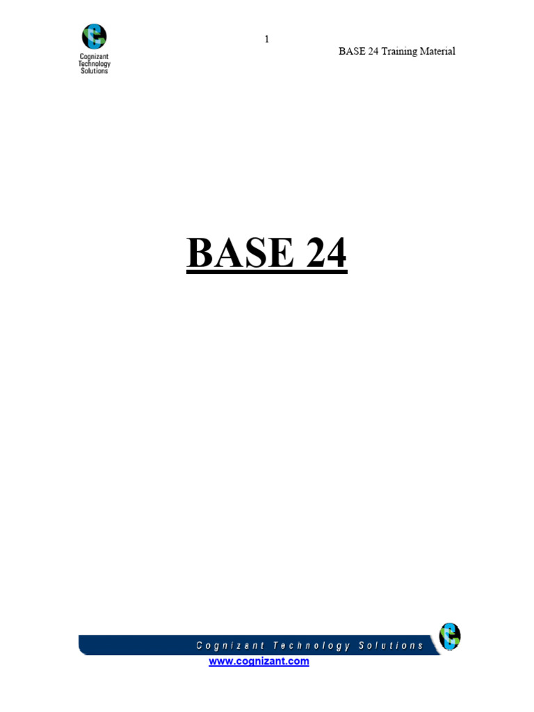 Base 24 Training Overview | PDF | Automated Teller Machine | Emv