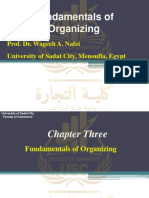 Fundamentals of Organizing: Prof. Dr. Wageeh A. Nafei University of Sadat City, Menoufia, Egypt