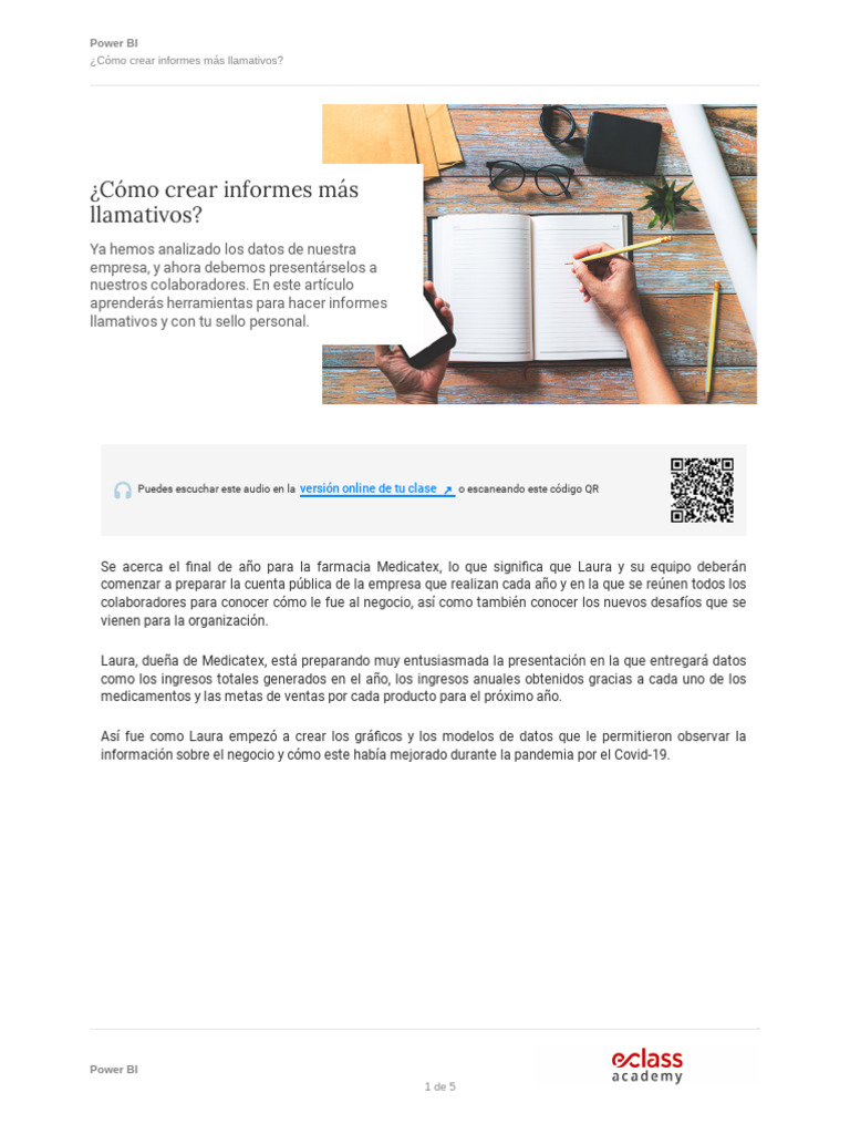 Power BI Como Crear Informes Mas Llamativos | PDF | Código QR | Software