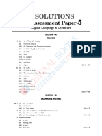 Solutions: Self Assessment Paper
