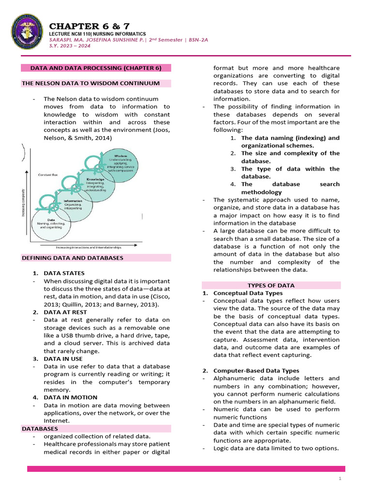 Understanding the Data to Wisdom Continuum | PDF | Databases ...