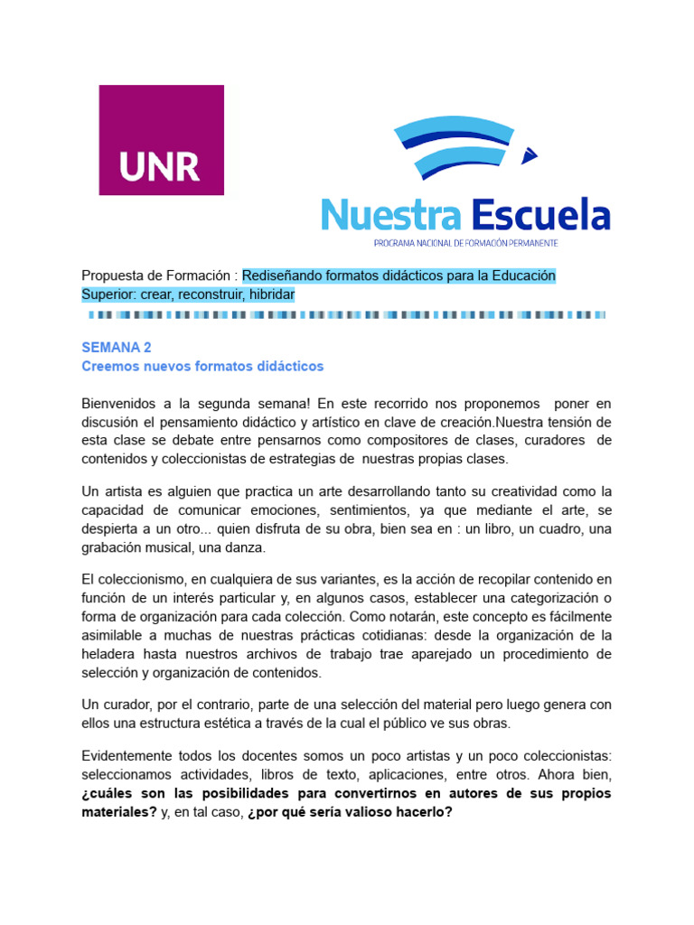 Orientaciones para Crear Nuevos Formatos Didacticos | PDF | Enseñando ...