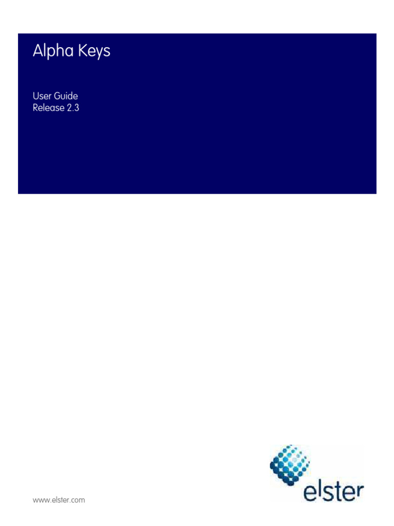 Alpha Keys User Guide for Meters | PDF